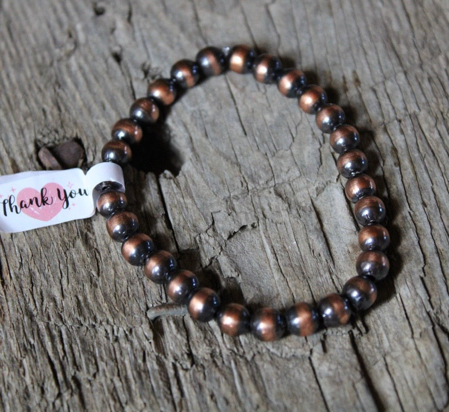 Copper Pearl bracelet