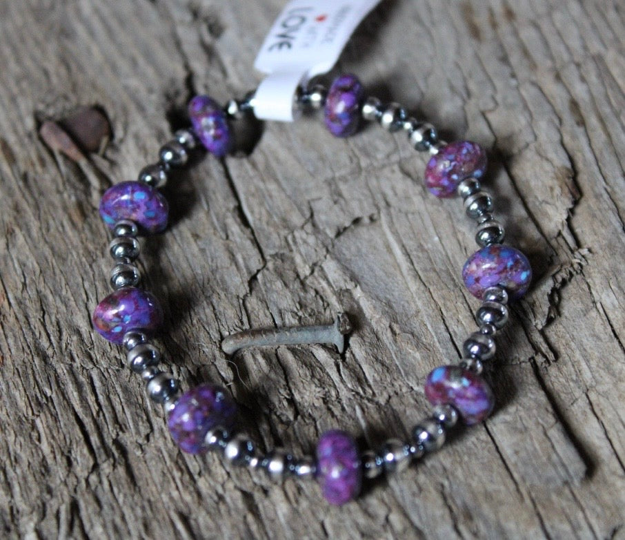 Purple Dahlia Bracelet