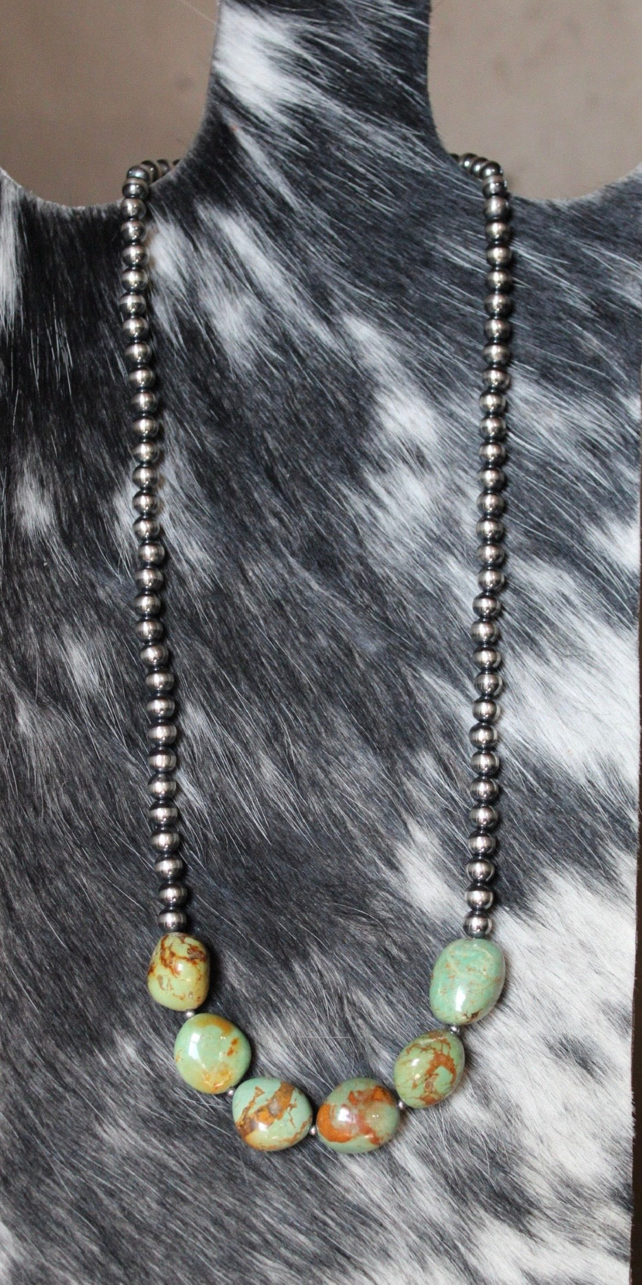 Kingman & 6mm Pearl Necklace