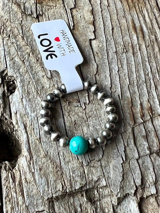 Kingman Turquoise Stretch Ring