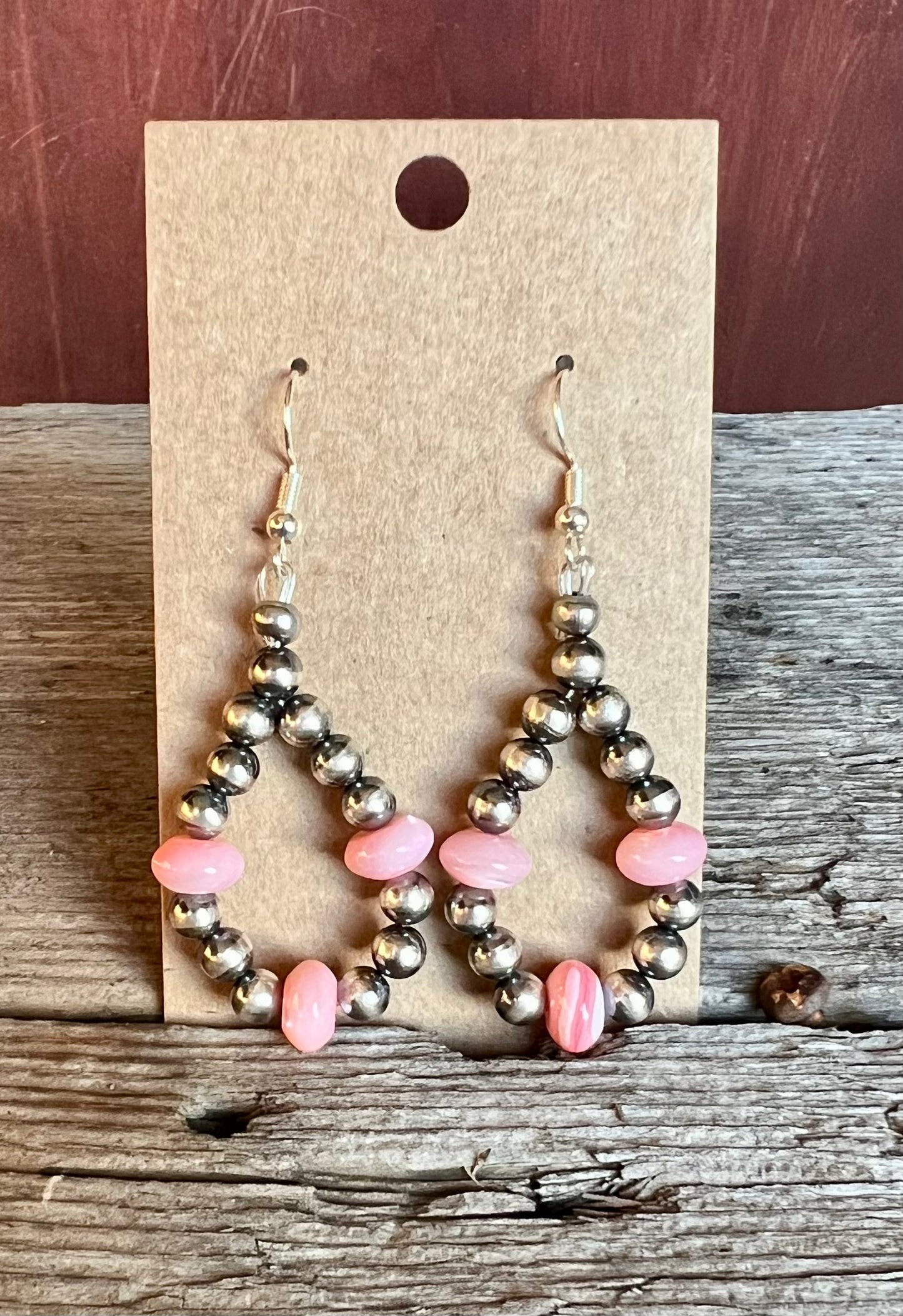 Pink Mother of Pearl Earrings