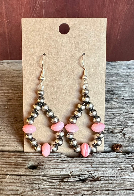 Pink Mother of Pearl Earrings