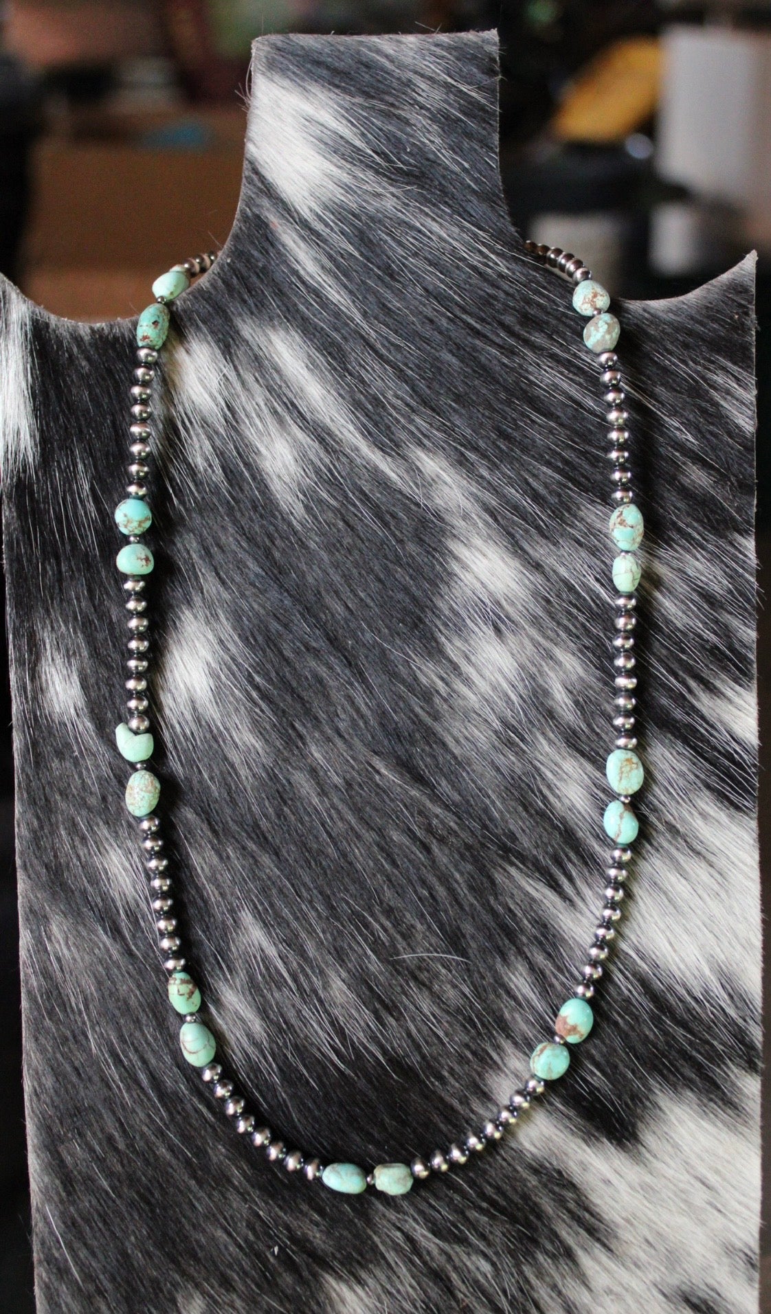 #8 & Pearl Necklace
