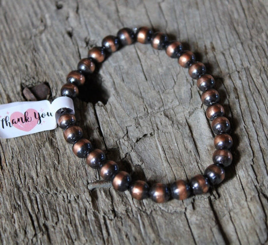 Copper Pearl bracelet