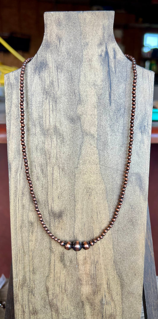 Graduated Copper Necklace