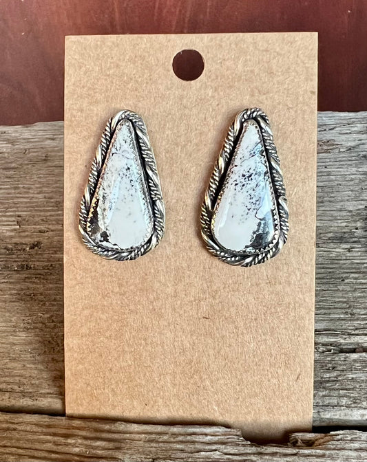 White Buffalo Earrings