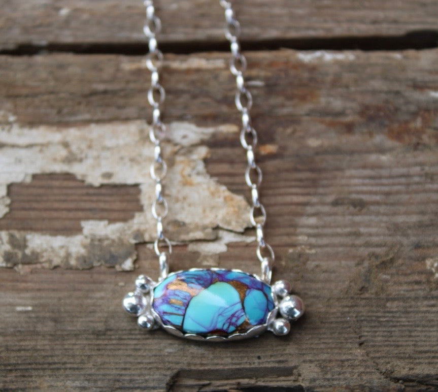 Purple Dahlia Necklace