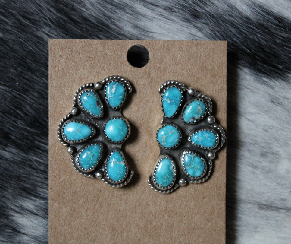 White Water Cluster Studs