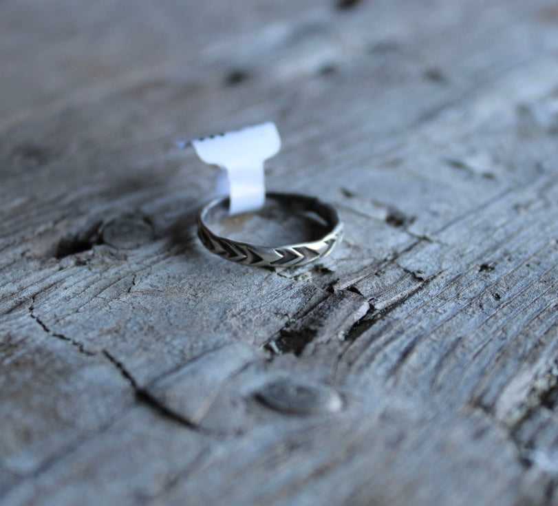 Stamped Stacker Ring 6.5