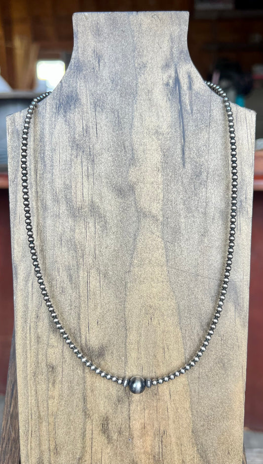 3mm w/ 8mm Pearl Necklace