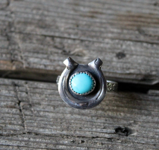 Redskin Horse Shoe Ring
