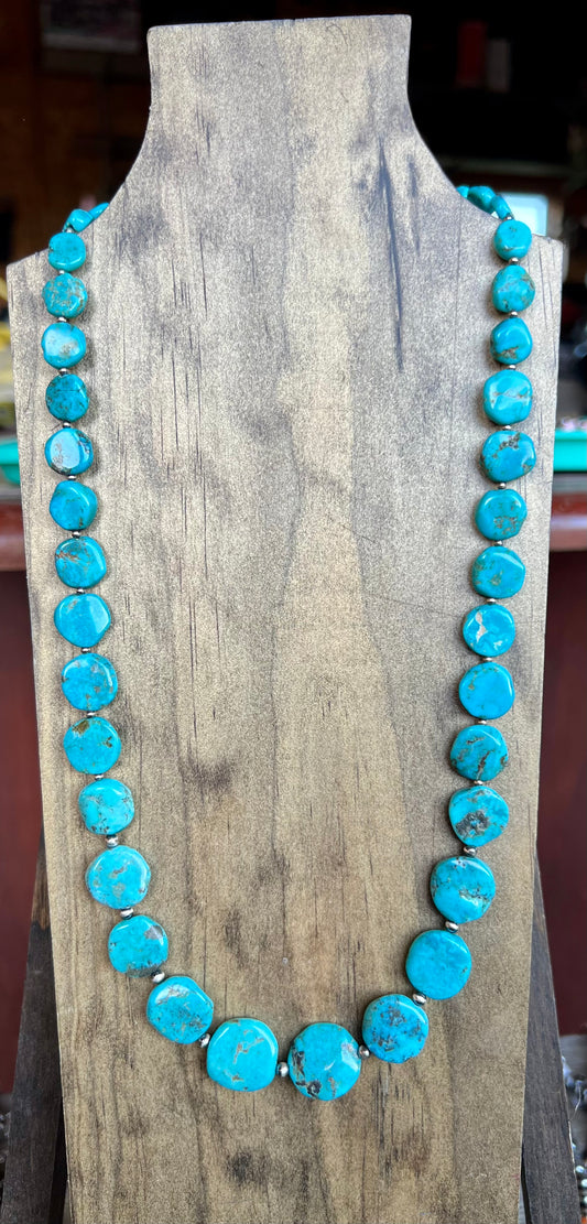 Kingman Turquoise Graduated Necklace
