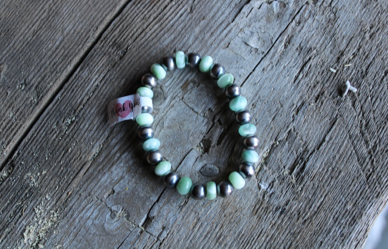 Green Moonstone Bracelet