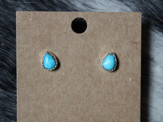 Kingman Turquoise Studs