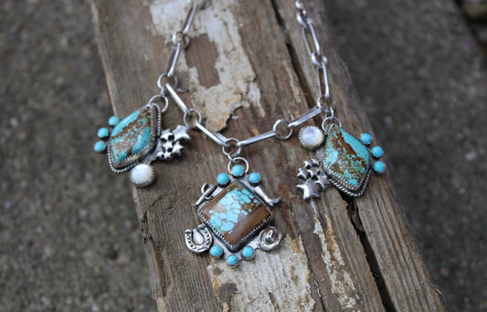 Mine 8, Mother of Pearl Charm Necklace