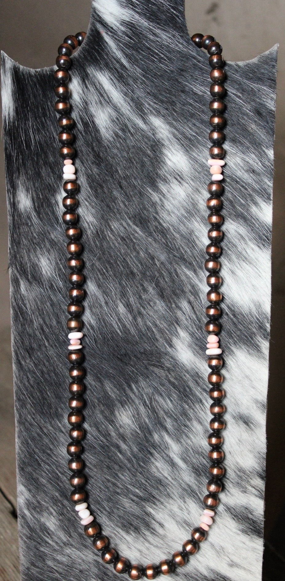 Copper & Pink Conch Necklace