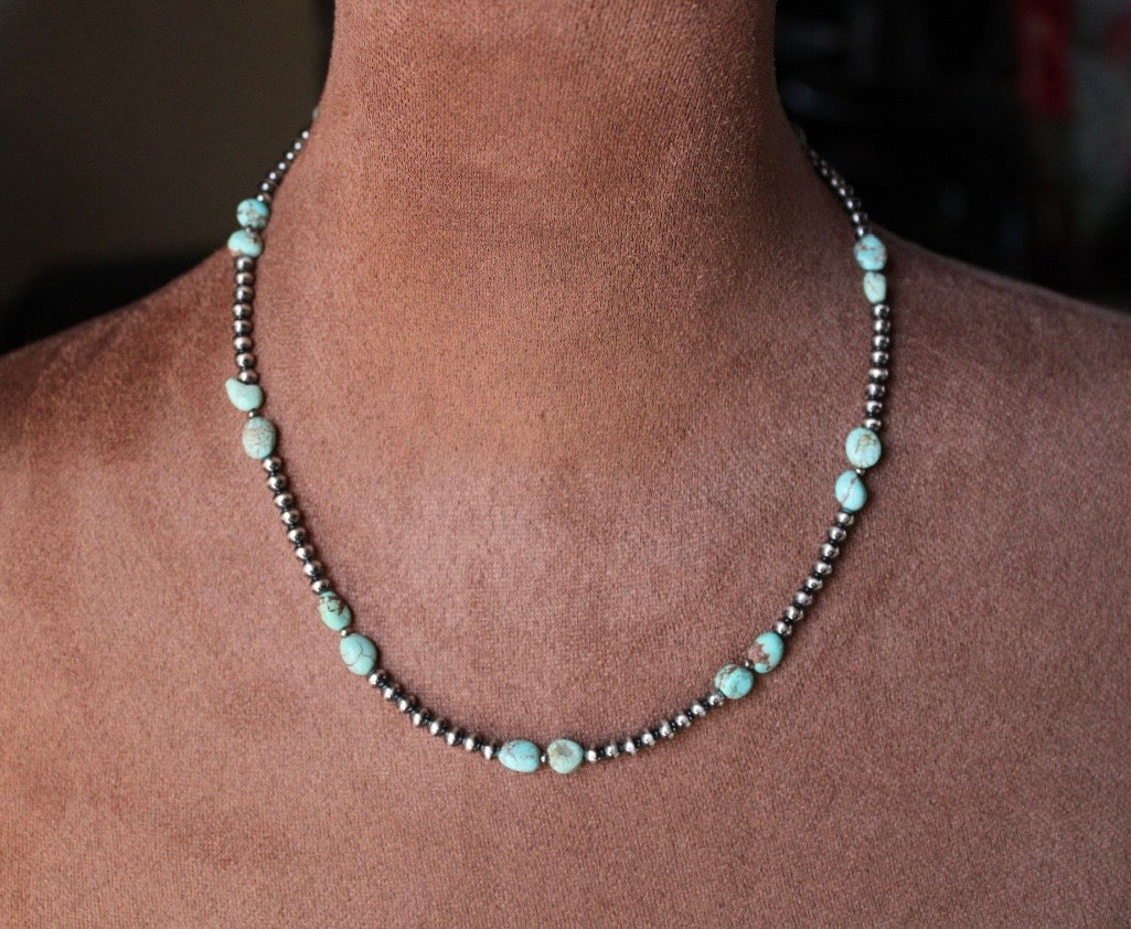 #8 & Pearl Necklace