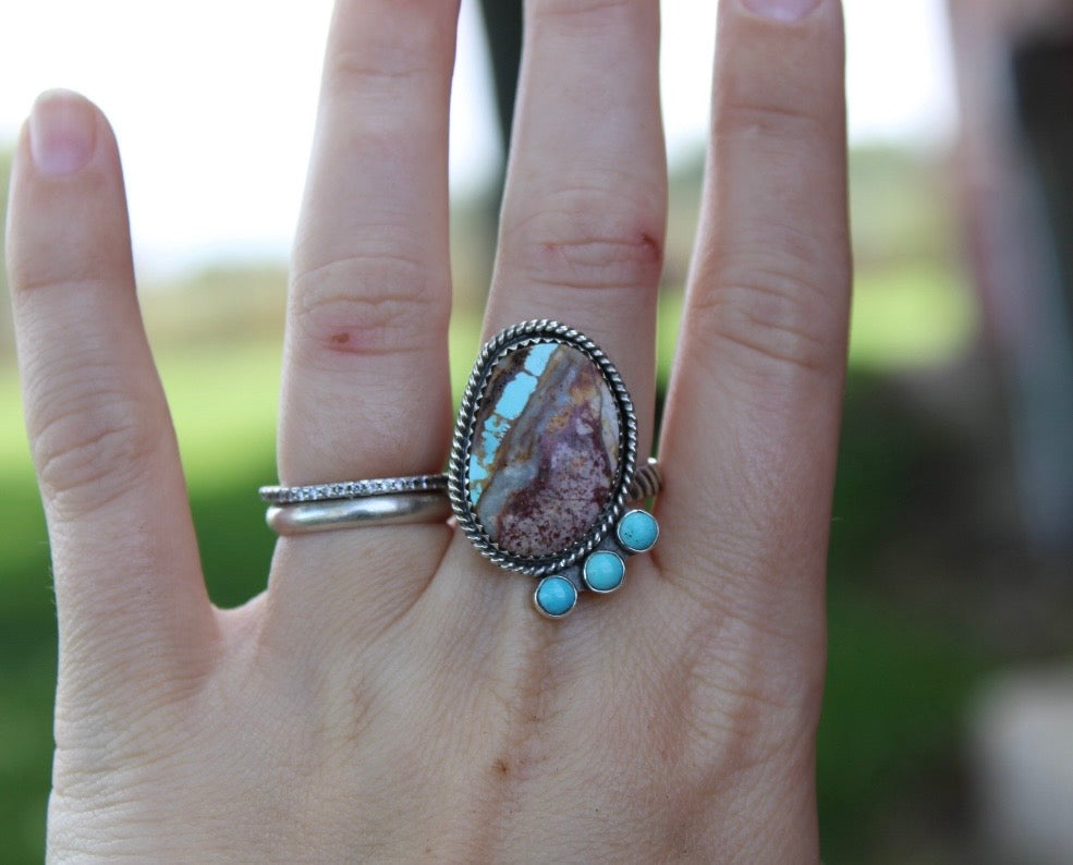 Royston Ribbon & Kingman Adjustable Ring