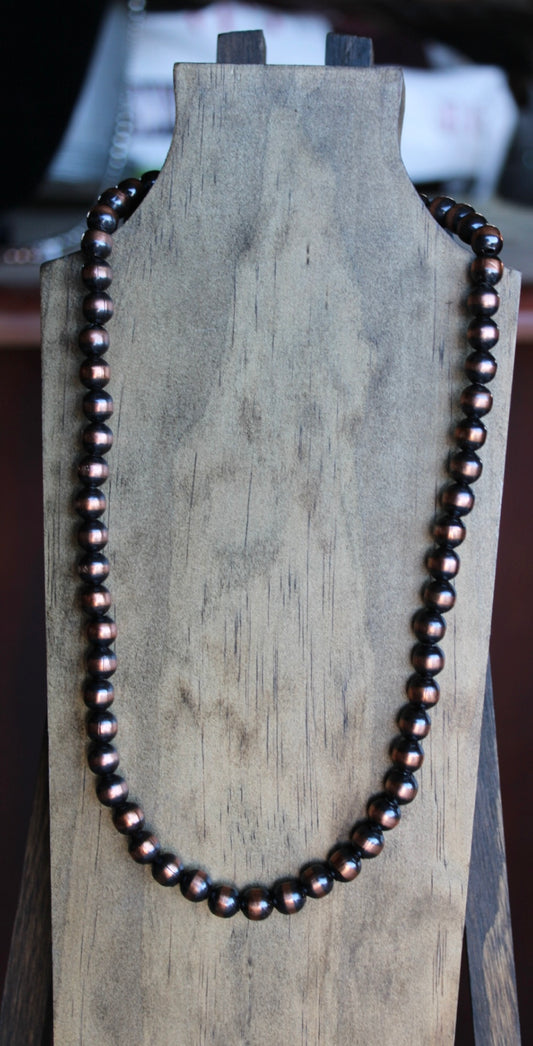 8mm Copper Necklace