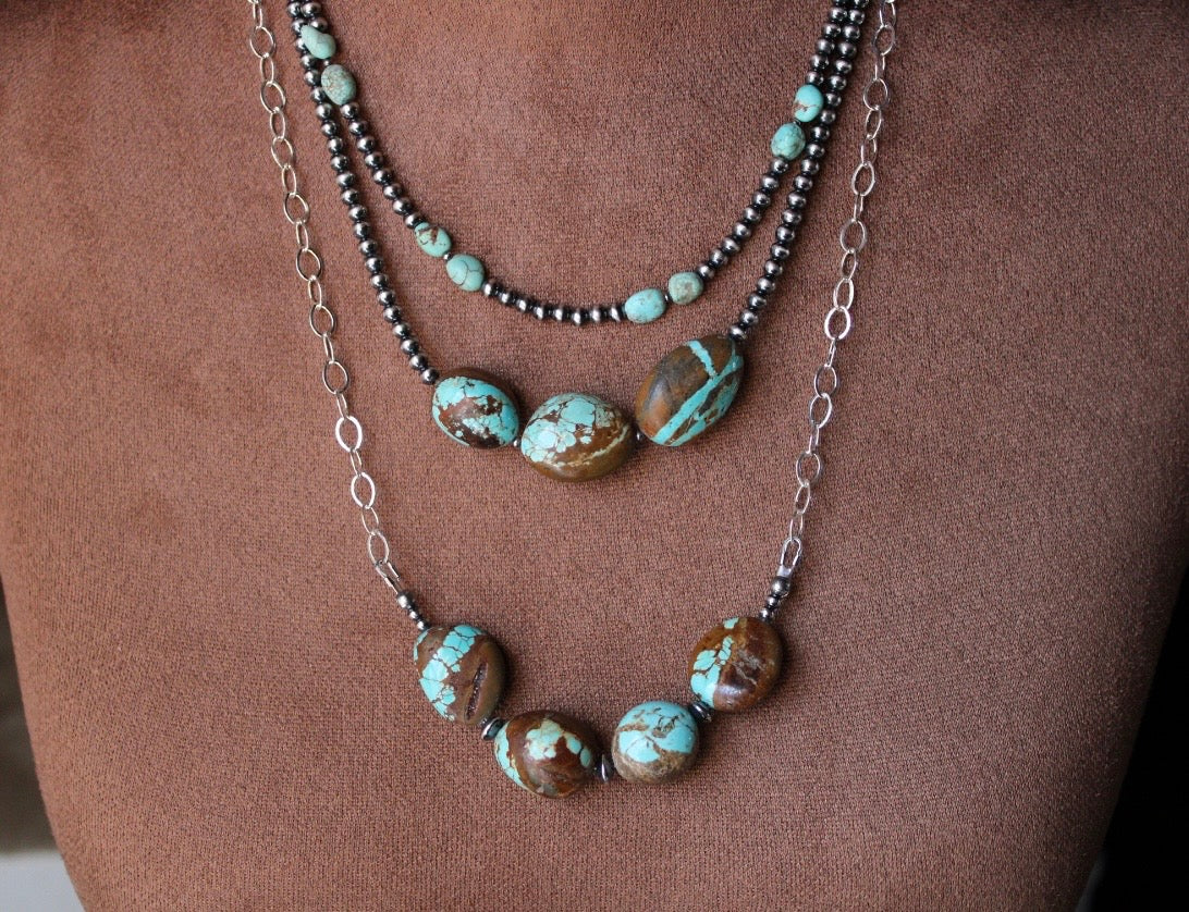 #8 & Pearl Necklace