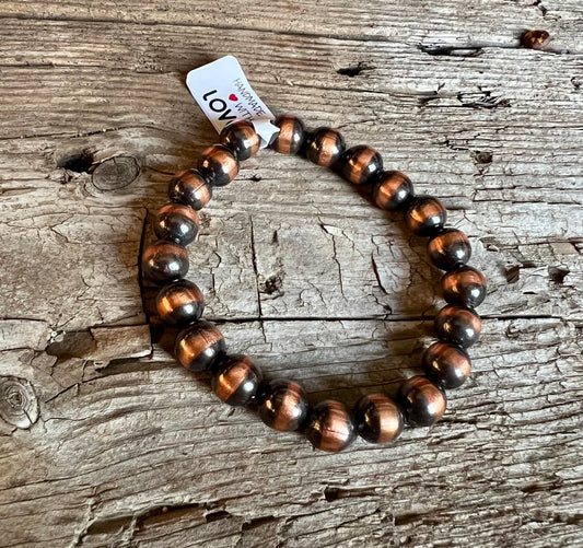 8mm Copper Stretch Bracelet