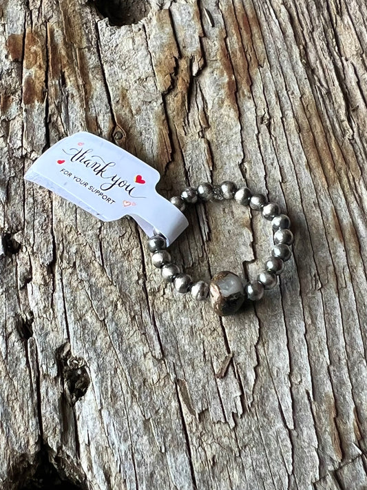 White Buffalo Stretch Ring