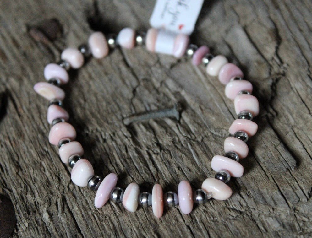 Pink Conch Bracelet